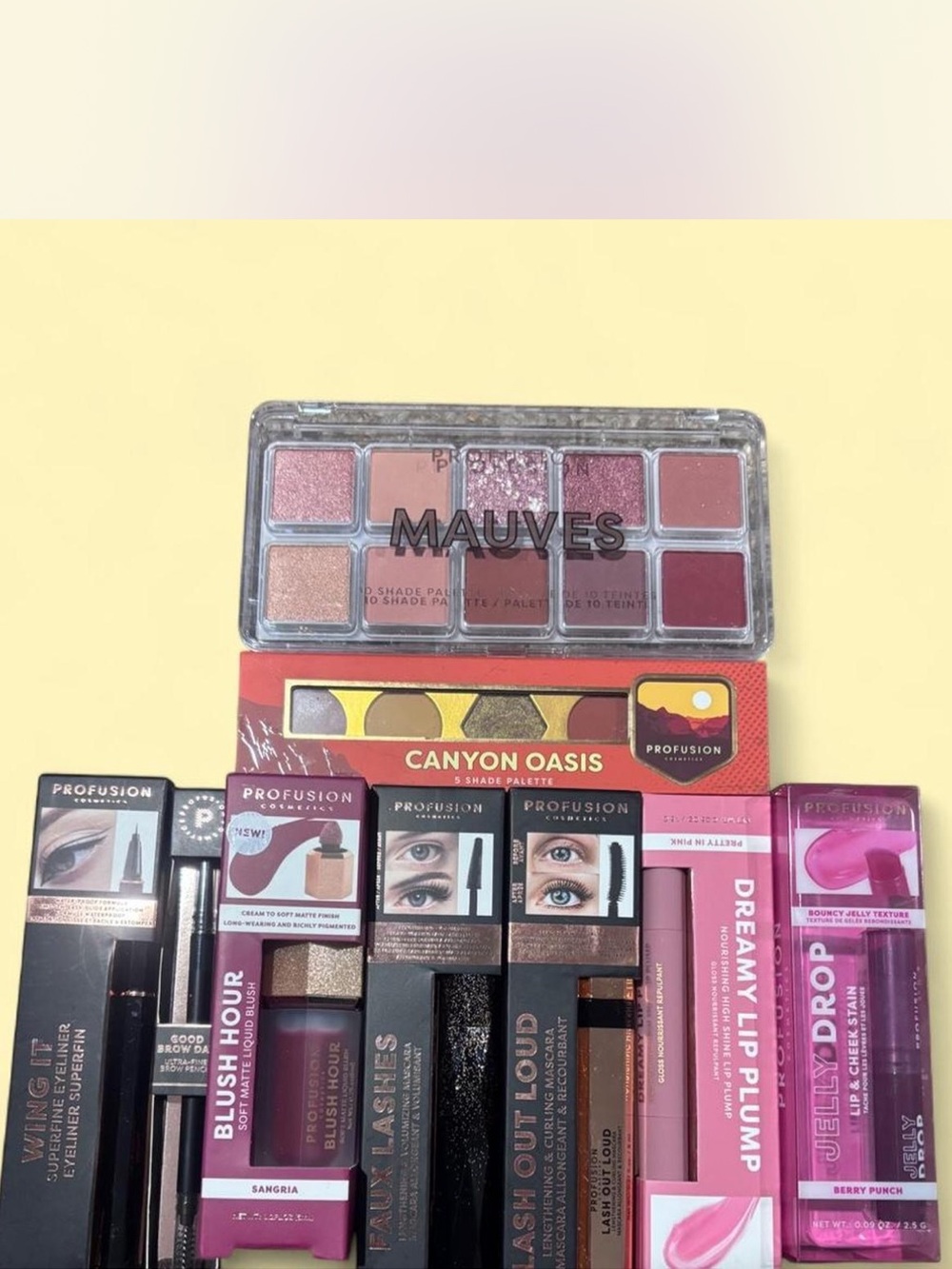 Profusion Cosmetics Mauves & Berry Eyeshadow bundle and more